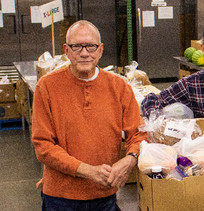 John Williams at St John the Baptist Food Bank